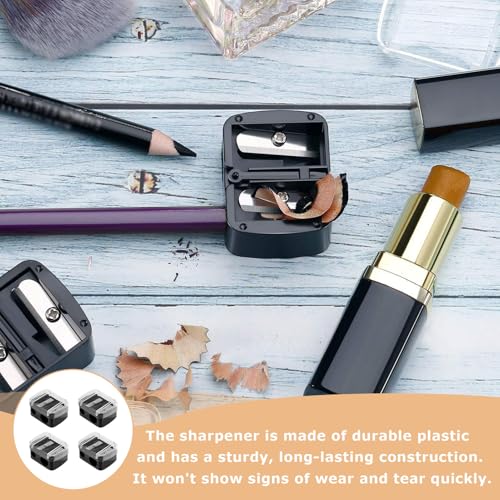 4 Stück Makeup Sharpener Anspitzer,Spitzer Kosmetikstifte,Anspitzer Dicke Und Dünne Stifte,Kosmetik Bleistift Anspitzer,Spitzer Für Kajalstifte,Anspitzer Dicke Stifte Für Augenbrauenstift,Lipliner