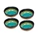 Set of Four Green Kosui Soy Sauce Dipping Bowls 3 1/4 Inch