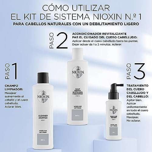 Nioxin 3-Part System, System 1 Natural Hair with Light Thinning, Hair Thickening Treatment, Scalp Th - Image 4