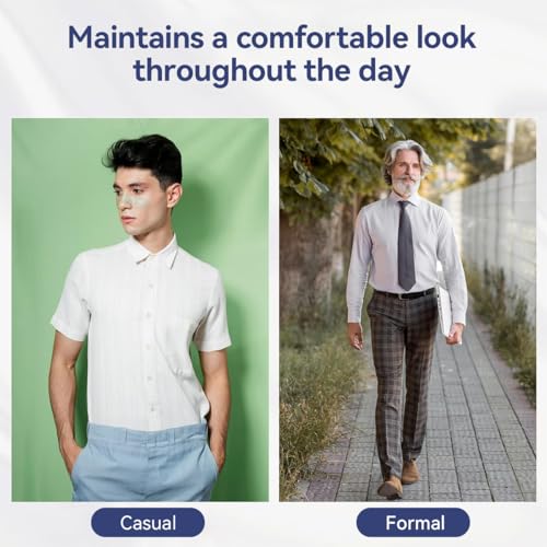 Image of GUSTAVE Men's Shirt Stays Adjustable Elastic Shirt Tucker Belt with Locking Non-Slip Clips