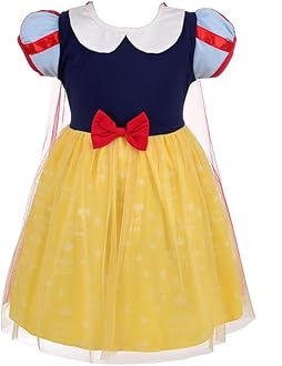 Dressy Daisy Princess Dress Up Clothes Halloween Fancy Party Tulle Skirt Summer Outfit for Baby & Toddler Girls