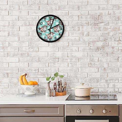 Horloge murale à quartz mécanique fluide et précise à piles - 8