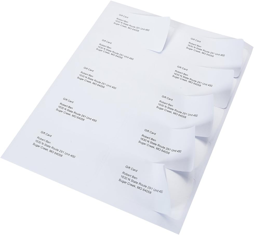 MFLABEL 10UP 100 Sheets Mailing Shipping Labels 2