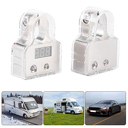 Connecteurs de pince de batterie 0/4/8 AWG et voltmètre pour bateau marin