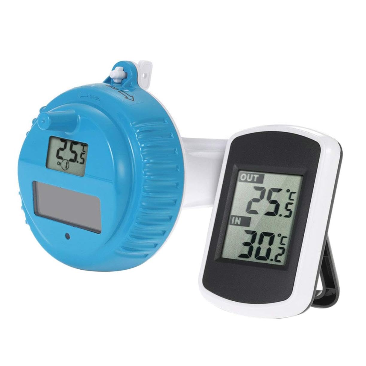 TOYANDONA Termometro per Acqua Galleggiante Wireless per Piscina e Spa Termometro Digitale Monitor della Temperatura Acqua
