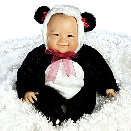 Paradise Galleries Su-Lin, Amazingly Realistic 20 inch Asian Baby Doll in Chinese Panda Outfit by Paradise Galleries