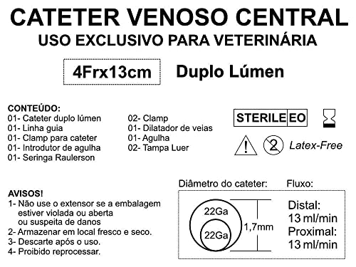 Cateter Venoso Central - Duplo Lumen (7Fr x 20cm)