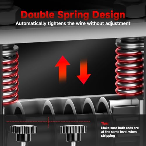 Kabelschälmaschine, Orifesio Manuelle Kabelabisoliermaschine mit 6 Kanälen und 5 Klingen, Kabel Abisolierer Maschine für 3-17 mm Kabel, Elektrische Abisolierwerkzeug Kupferdraht Recycling