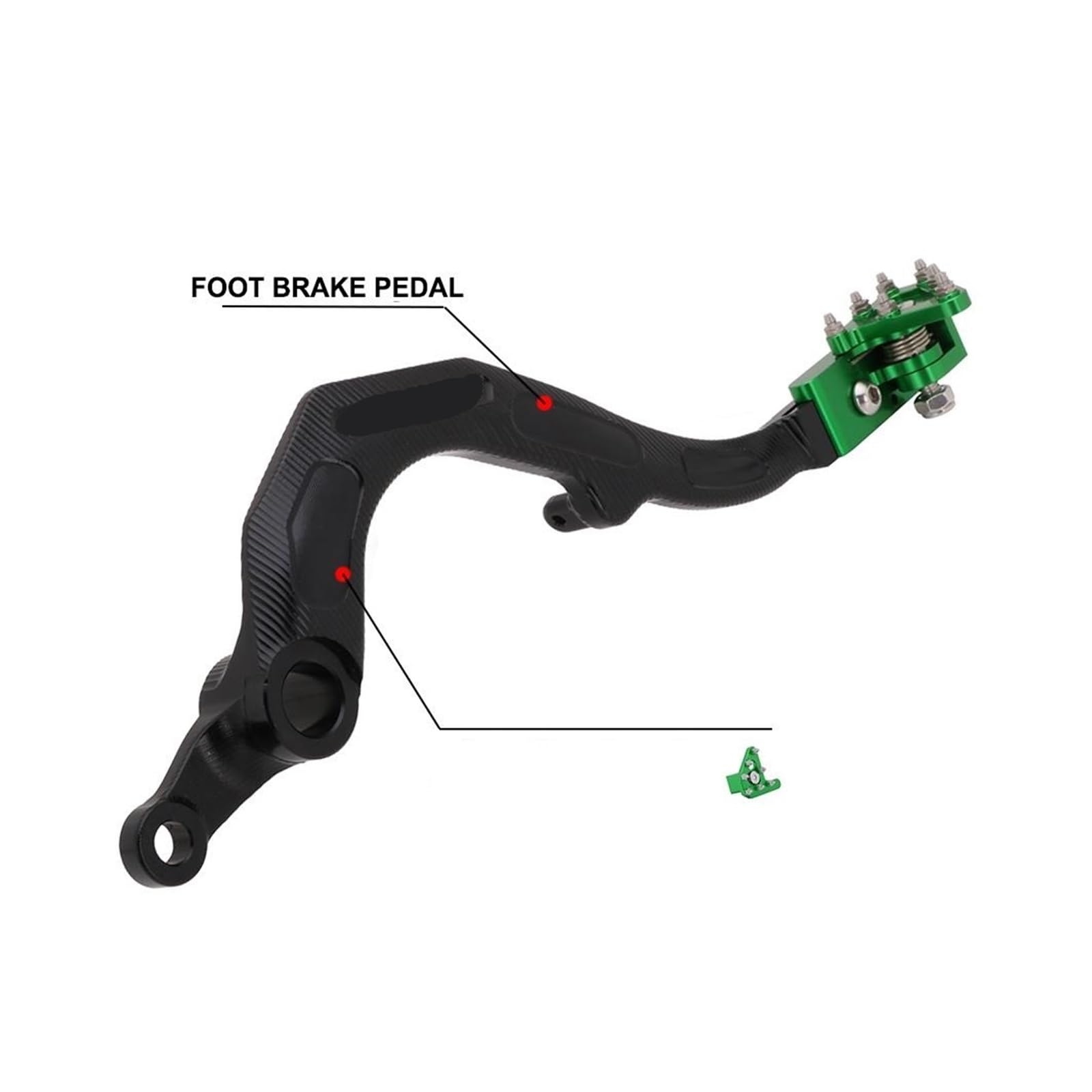 Leva frizione e freno Pedale leva freno a pedale per motocicletta per KX450F KX450 KLX450R KX250 KX250F(Shifter C)