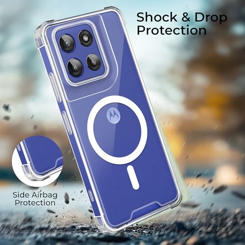 Image of A rtistque Clear Back Cover Case for Motorola Moto Edge 60 Stylus 5G Compatible with Mag-Safe| Acrylic | Transparent Case | Stylish Protective Design | Moto Edge 60 Stylus Back Cover - Transparent