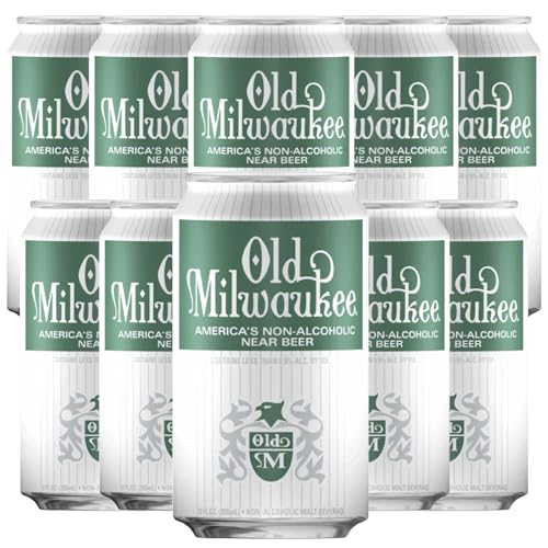 Old Milwaukee Non-Alcoholic Beer | Domestic Non-Alcoholic Malt Beverage | 12 fl oz Cans