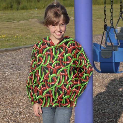 Scary Mermaid Scale Skulls Seashells Youth Hoodie Sweatshirt4