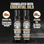 Viking Revolution Beard Wash and Beard Conditioner for Men with Argan Oil and Jojoba Oil - Beard Softener and Strengthener Beard Care Beard Shampoo and Conditioner with Beard Oil (5oz, Spiced Vanilla) - Image 5