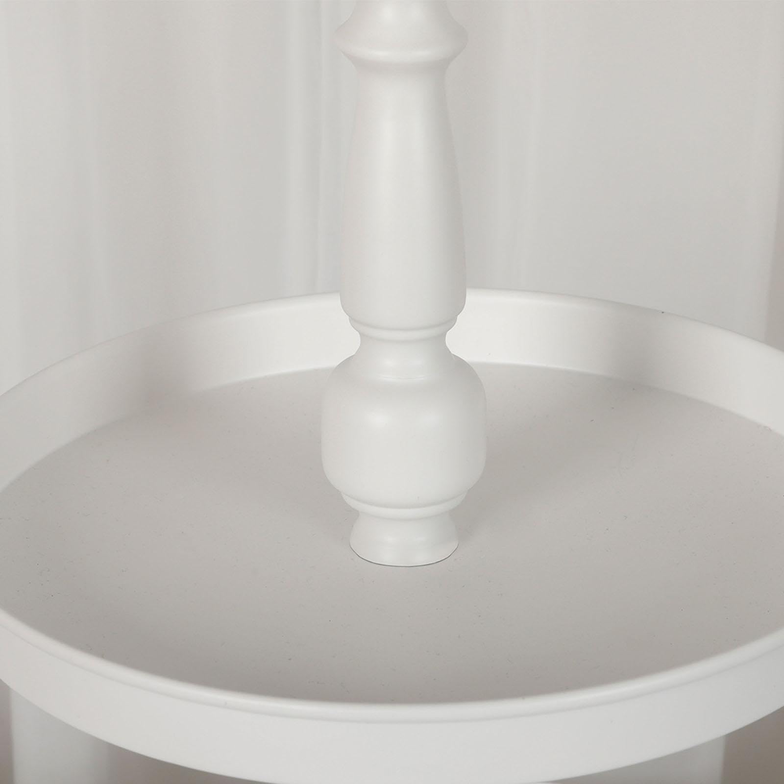 Soporte para cupcakes de 3 niveles de hierro blanco para boda, postre, soporte para repostería, baby shower, mesa para fiesta