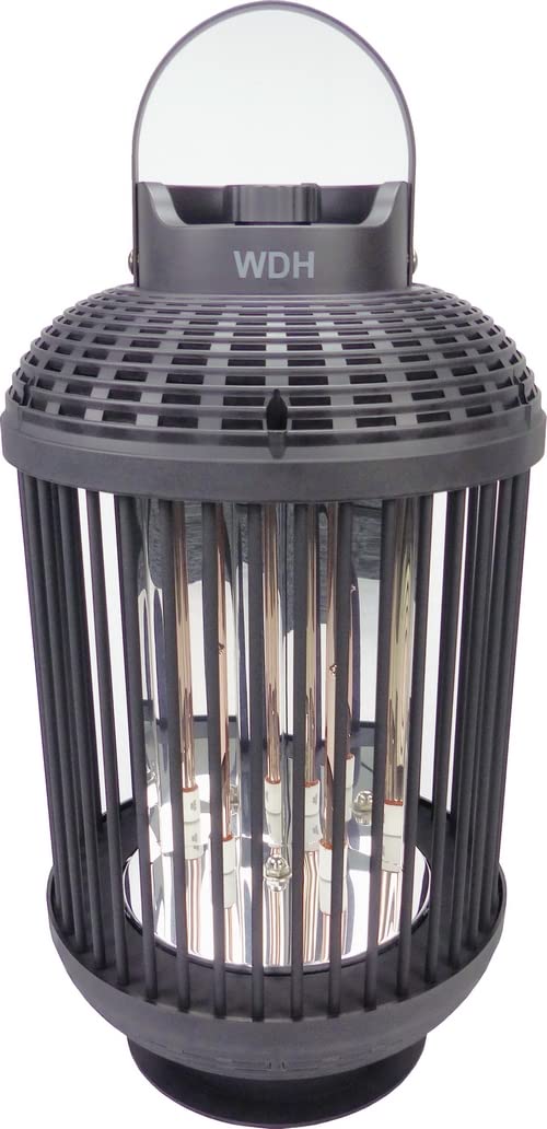 Aktobis Heizlaterne Standheizstrahler WDH-12HL - 2 Heizstufen (600/1.200 Watt) und 180° Rotationsfunktion