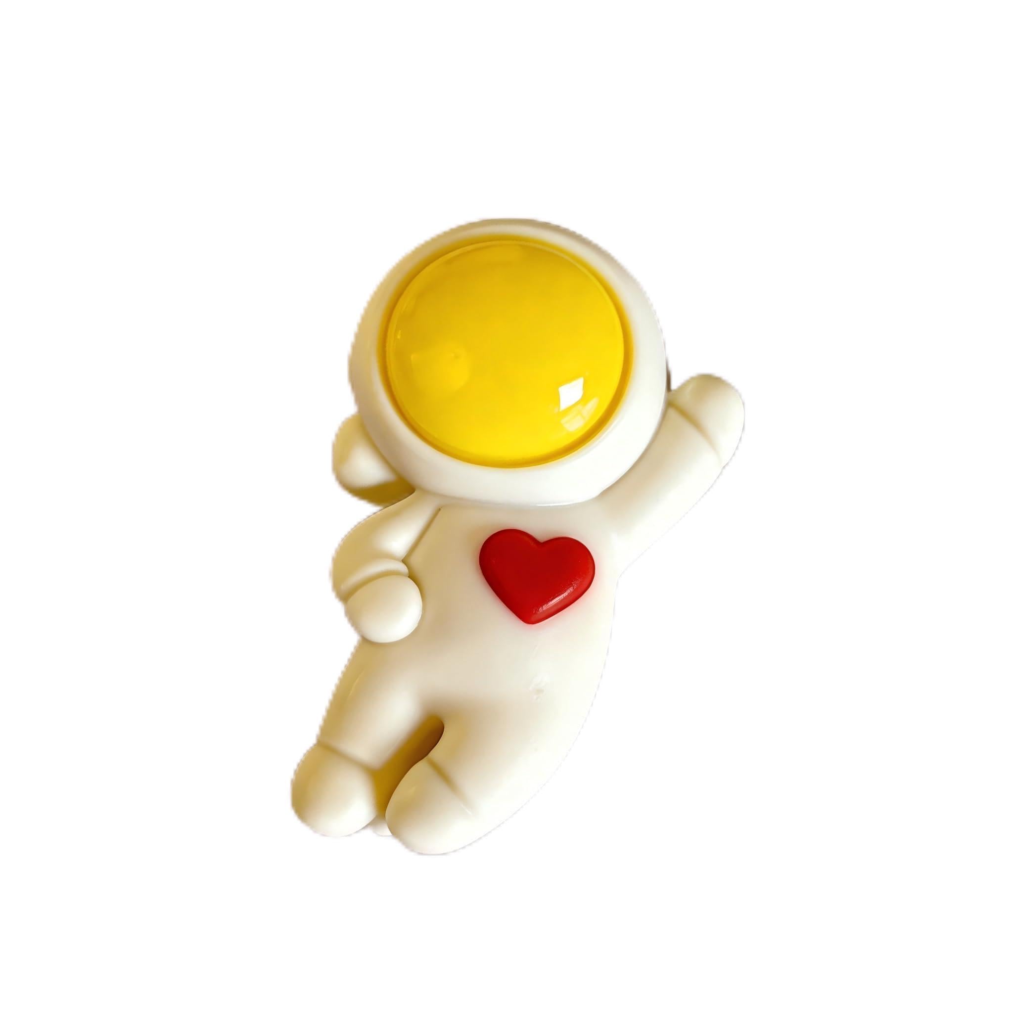 Muiltvoe Astronaut Space Gift - Cute Pocket Hug with Inspiring Message Card, Emotional Support Encouragement Positivity Gift for Friends, Lovers, Children (Birthday Valentine‘s Christmas)（yellow）