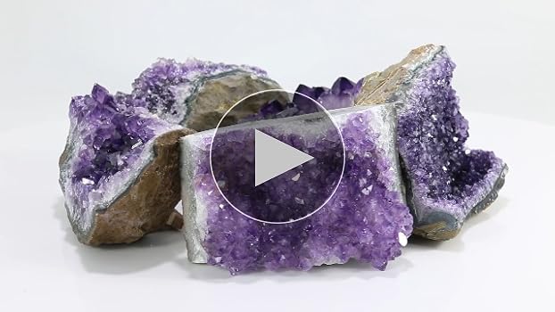 Nvzi Amethyst Crystal Rock, Real Amethyst Stone, Natural