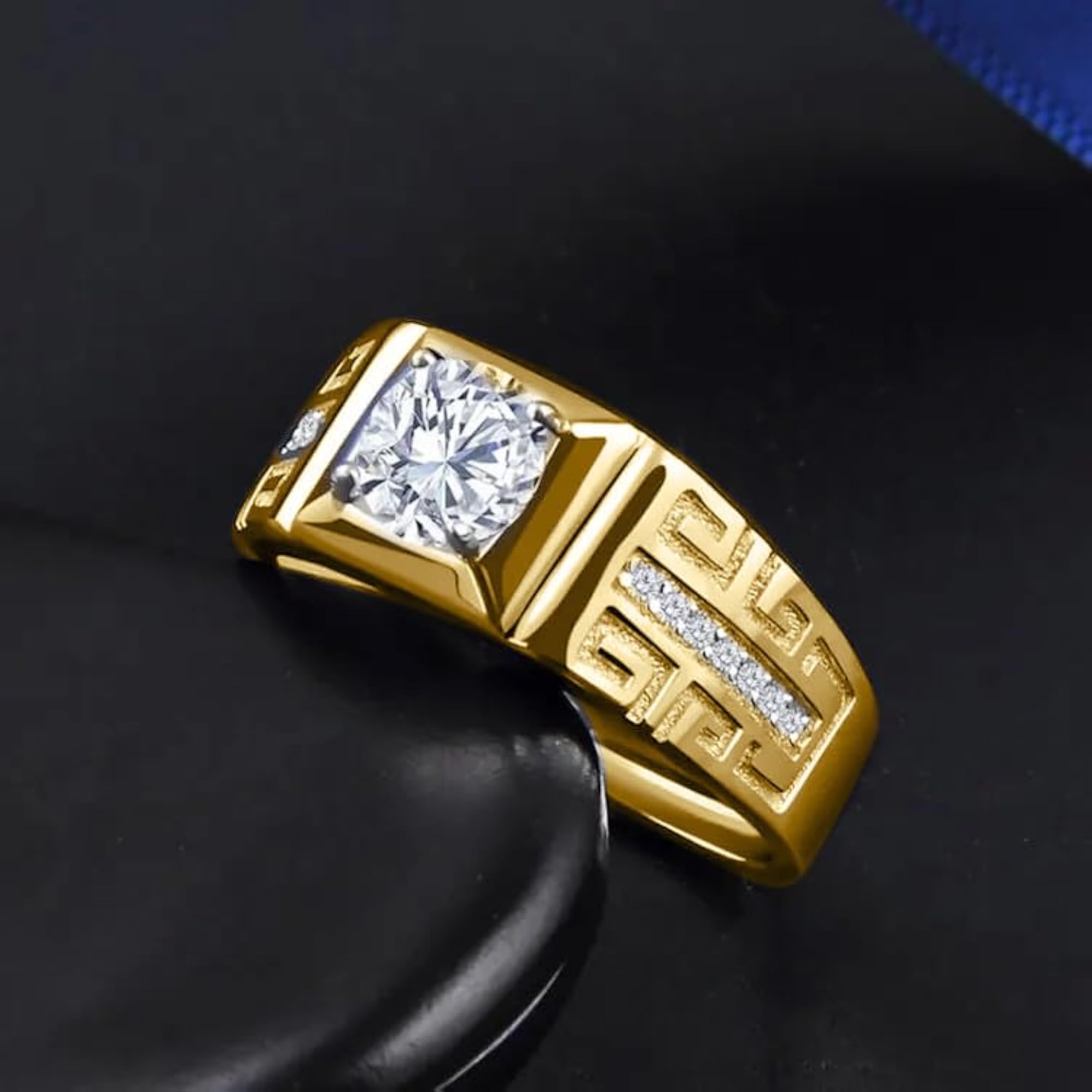 Stylish Adjustable Silver Finger Ring for Men