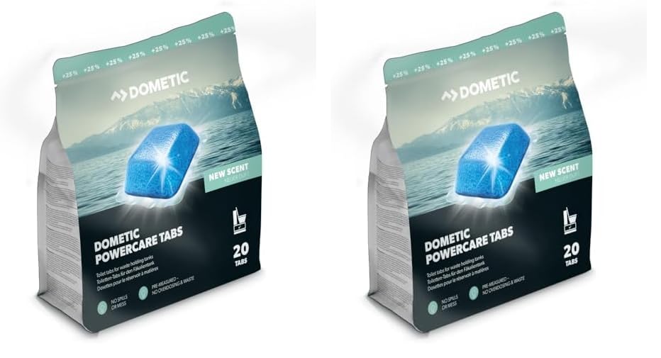 Dometic Power Care 20 tabs Nuevo Formato (Paquete de 2)