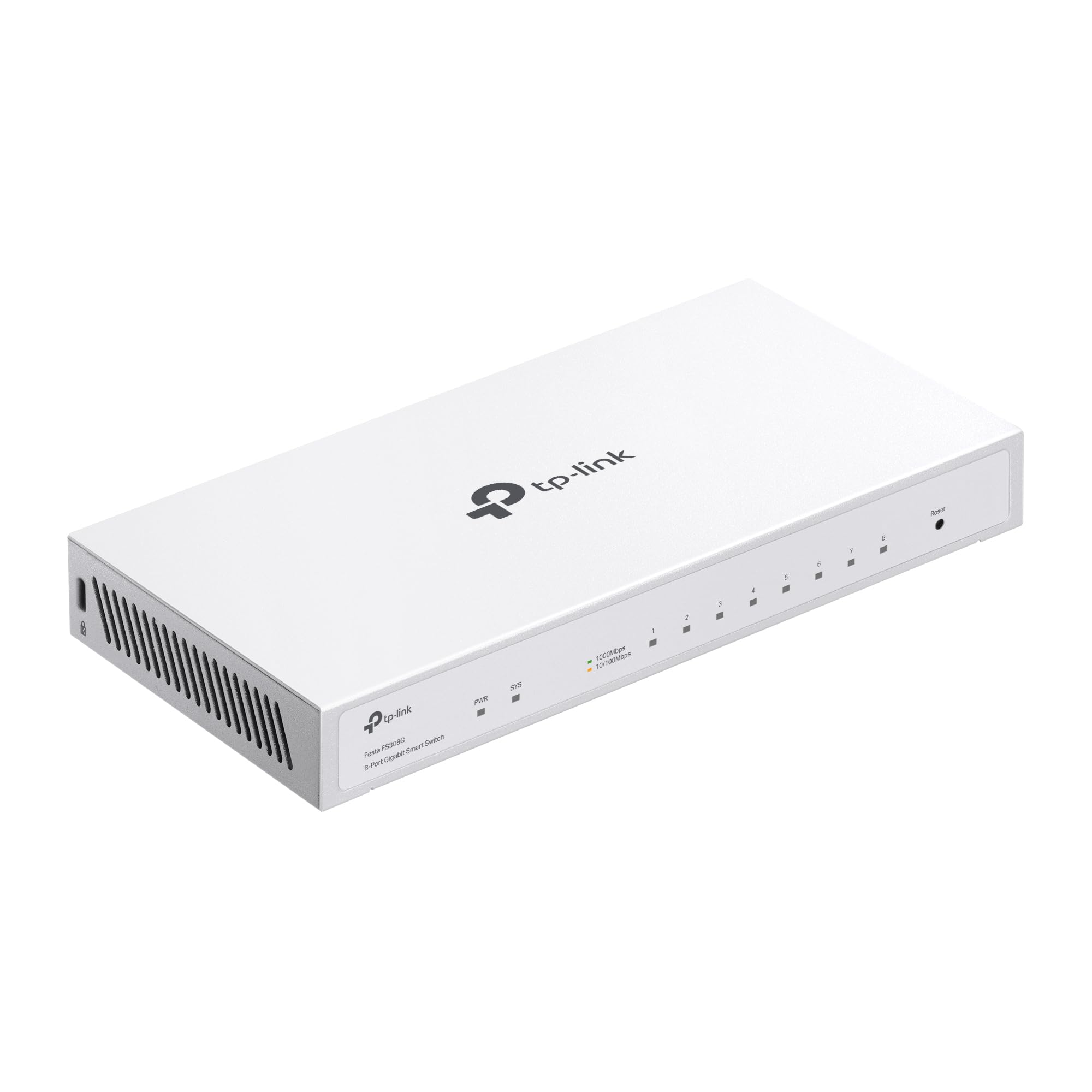 TP-Link Festa FS308G Switch Intelligent Gigabit à 8 Ports, Gestion du Cloud, Fonctionnement Silencieux, Optimal pour Les PME et Les Bureaux, optimisation du réseau, QoS avancé