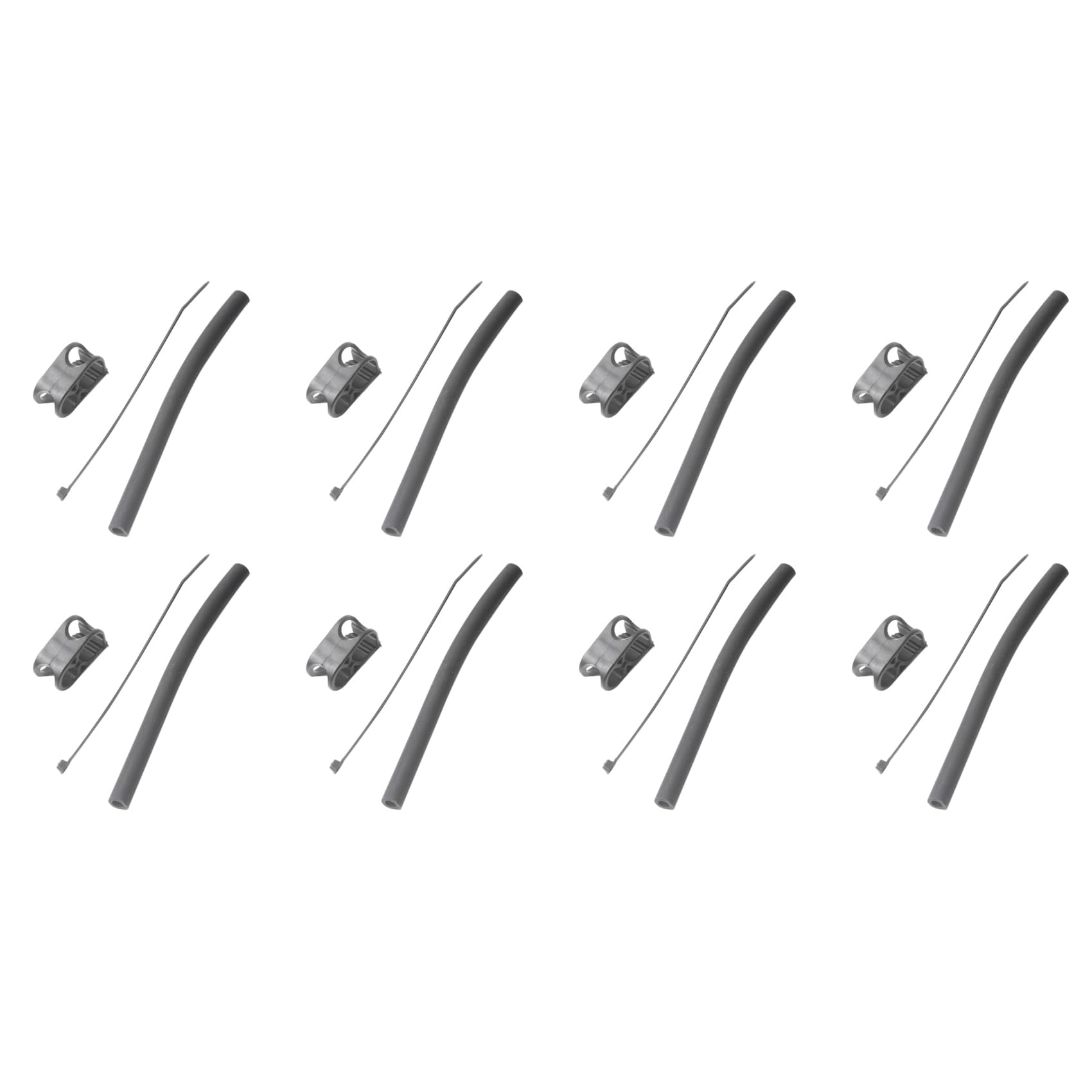 KTELLTY 8X Nylon Replacement Kiteboard Kitesurfing Kite One Pump Valve Hose Clamp Gear Kit Kite Hose and Clamp