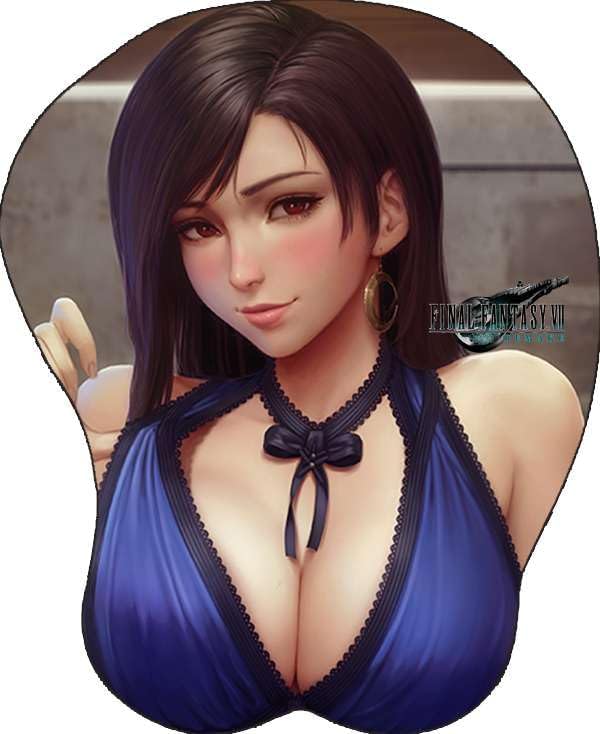 Tifa Lockhart Mouse Pad Mousepad Gaming Wrist Rest V3, Small, Black