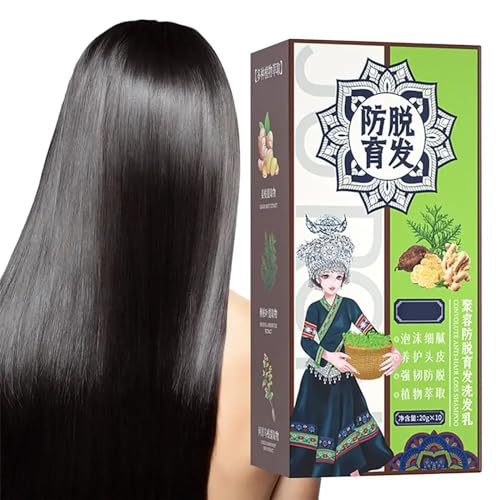Ginger Anti Hair Loss Shampoo,Haarwachstum Shampoo,Polygonum Multiflorum Ginger Plant Extract Hair Care,Pflanzenextrakt ShampooGegen Haarausfall, Natürlich Bio Anti-Haarausfall