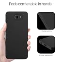 Pikkme Samsung Galaxy J7 Prime Back Cover Soft Matte Liquid Silicone TPU | Camera Protection | Shockproof Slim Back Case for Samsung Galaxy J7 Prime (Black) gallery image