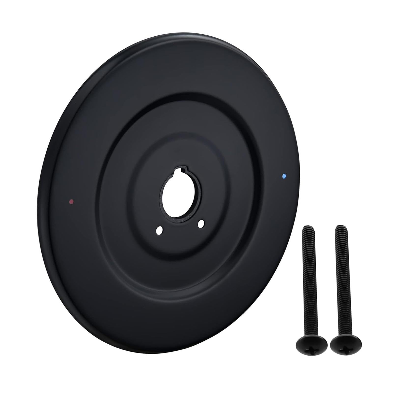 Plaque de recouvrement robinet en acier inoxydable noir mat luxe