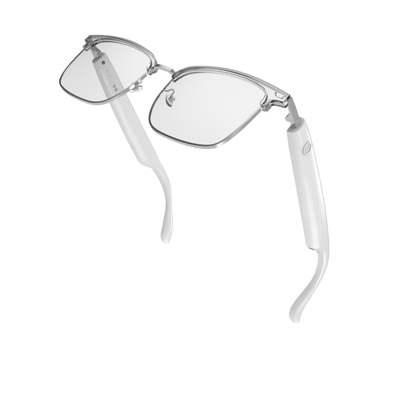 Smart Glasses Blue Light Blocking Bluetooth Glasses with Open Ear Speaker Photochromic Sunglasses Lens Voice Assistant Compatible for