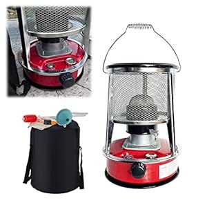 Kerosinekooktoestel voor binnen, ruimteverwarming voor thuis, draagbare kerosineverwarming, lichte glazen brander, stralingsverwarming met kooksysteem, campingkachel