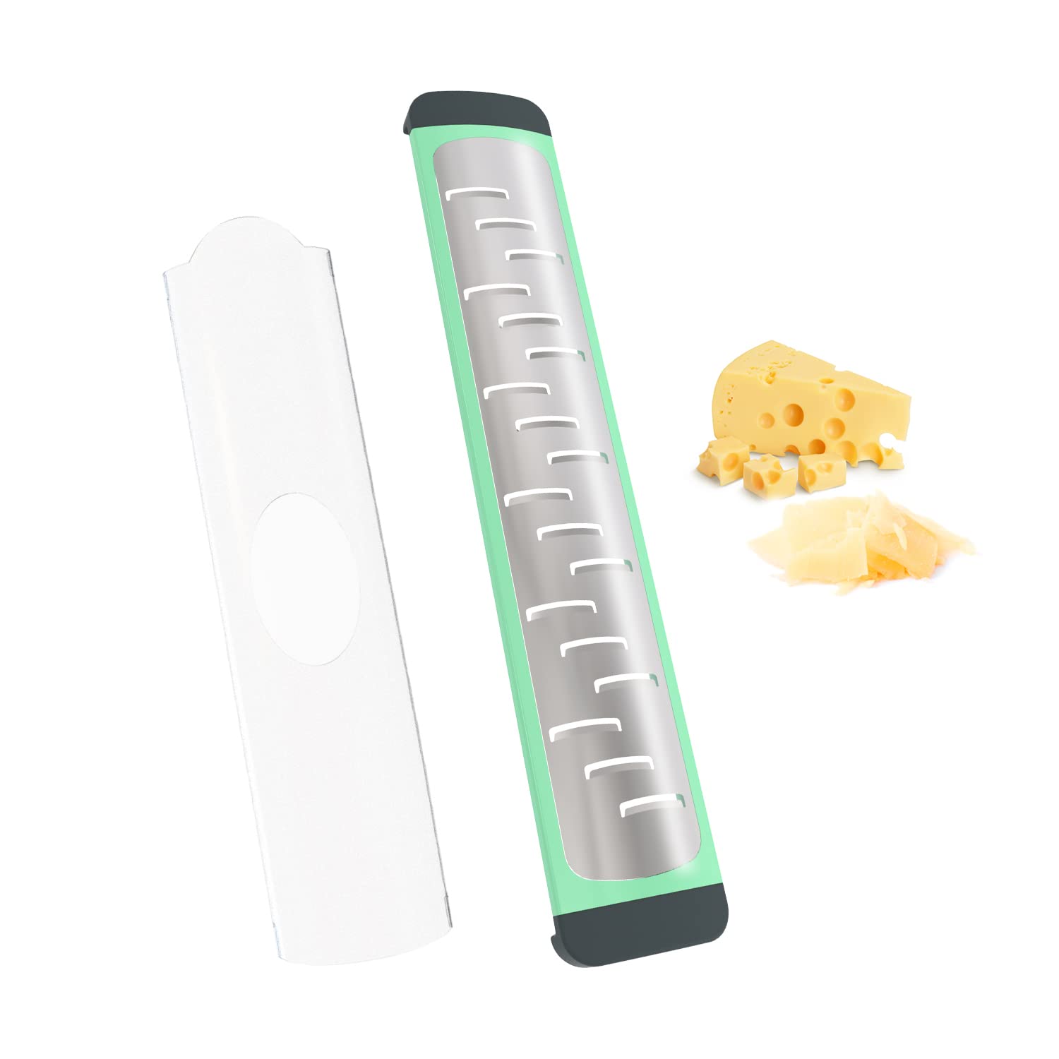 Empava Green Cheese Grater, Parmesan Cheese Grater, Lemon Zester Grater, Cheese Graters For Kitchen, Butter, Garlic Crater, Vegetable Slicer, Carrot, Ginger, Coconut Grater,Onion Slicer,