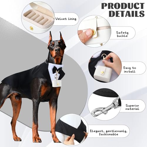 Disfraz de Smoking para Perros Grandes Huhumy 4 Pzs miniatura 5