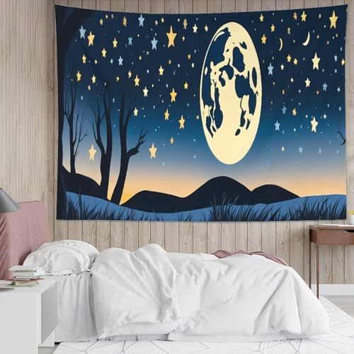 Tapisserie starry sky 3d effet pour masquer un mur vide sans peindre - 5