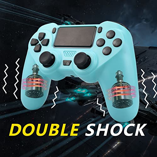 Ysokk 2 Pack Wireless Controller For Ps4 Remote For Playstation 4/Pro/Slim/, With Double Shock/Stereo Headset Jack/Touch Pad/Six-Axis Motion Control(Purple And Berry Blue) #TOP4