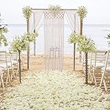 Ampliamente aplicable: perfecto para la ceremonia del arco de la boda, el telón de fondo de la foto después de la fiesta de bodas o cualquier otra celebración en casa y al aire libre. Se puede colgar en la sala de estar, el pasillo, la cabecera, el arco del baño, el dormitorio, encima de la cama, cubriendo un armario sin puerta. También una decoración admirable para la habitación del bebé o la habitación de los niños.