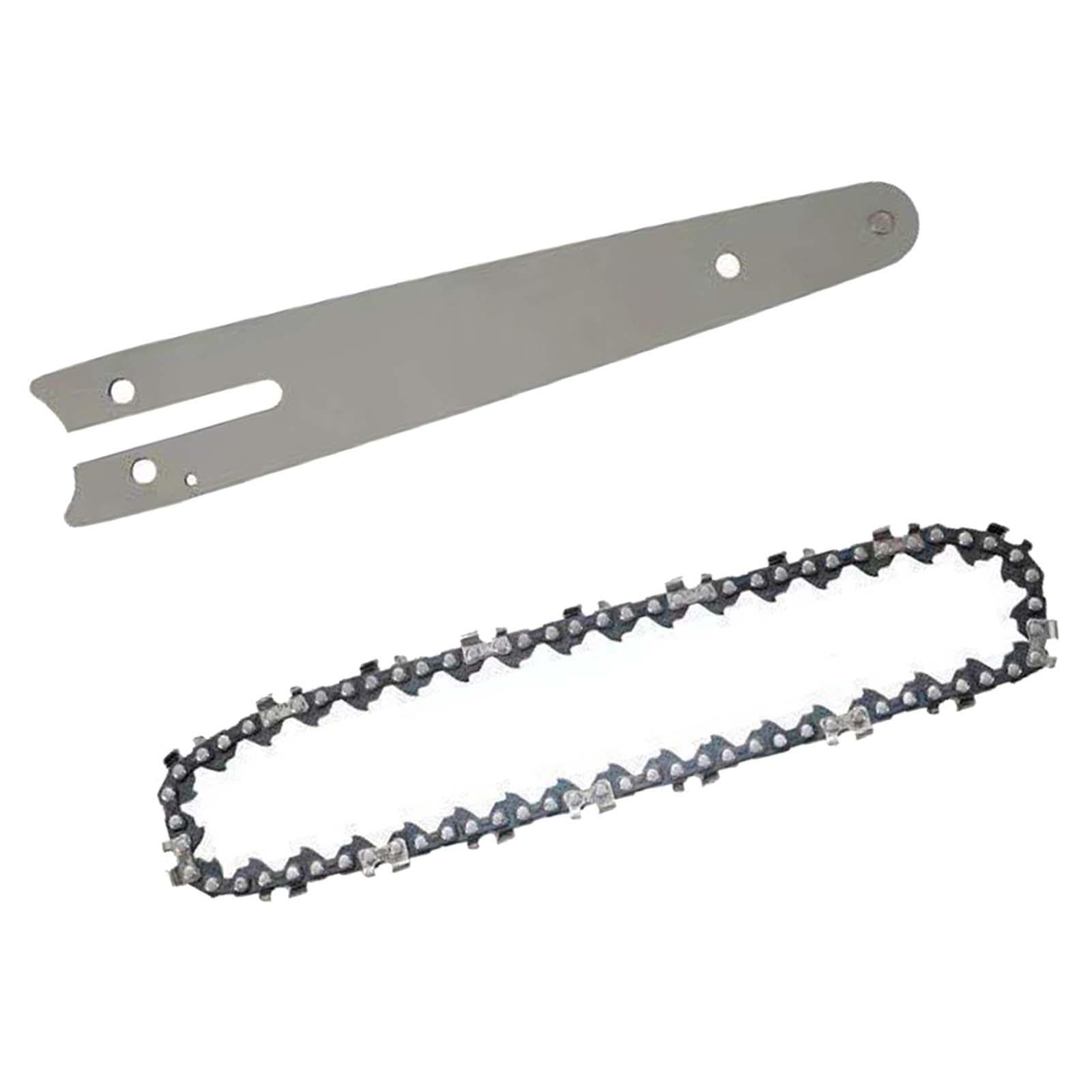 Juego de 3 cadenas de sierra guía y barra guía para cortar pisos laminados de madera contrachapada de 8 pulgadas, plata, 8 pulgadas
