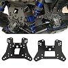 RC Shock Tower, Carbon Fiber Lightweight Rugged, Aluminum Shock Tower Shock Hoops Bracket Mount Replacement for Sledge, Front Rear Mounting Shock Towers