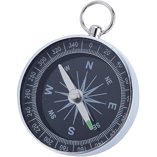 Simple Hiking Compass Navigation, Pocket Navigation With Adjustable Declination, for Outdoor Camping with compass for Expedition Map Reading, Navigation, Orienteering and Survival