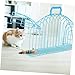 balacoo 1pcs Cat Bath Cage Scratch-Resistant Pet Shower Cage for Cats Kittens Lightweight Portable Design for for Grooming Nail Trimming Small up