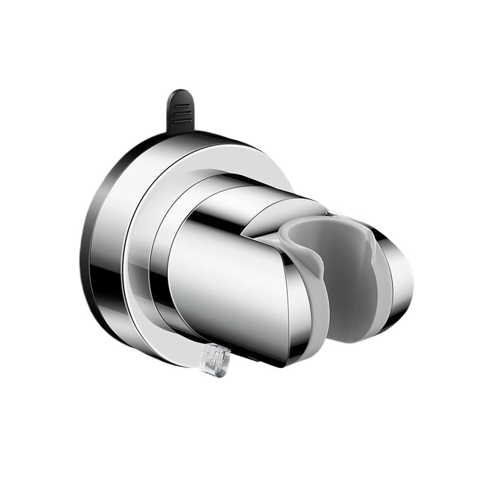 Xfhtycj Silver 1Pcs Punch-Free Abs Suction Cup Shower Holder(Silver)