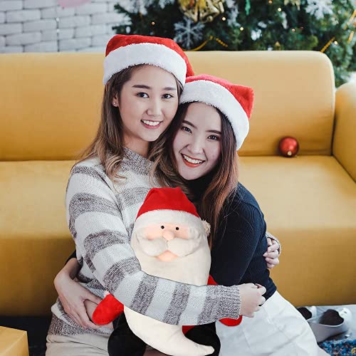 Image of HUG 'n' FEEL SOFT TOYS Santa Claus Soft Toys, Baby Toys, Kids Toy, Soft Toy, Toy for Girl, Birthday Gift for Girl, Christmas Decorations for Home, Toy Gift for Girls, Toys Gift Items, (35cm, Red)