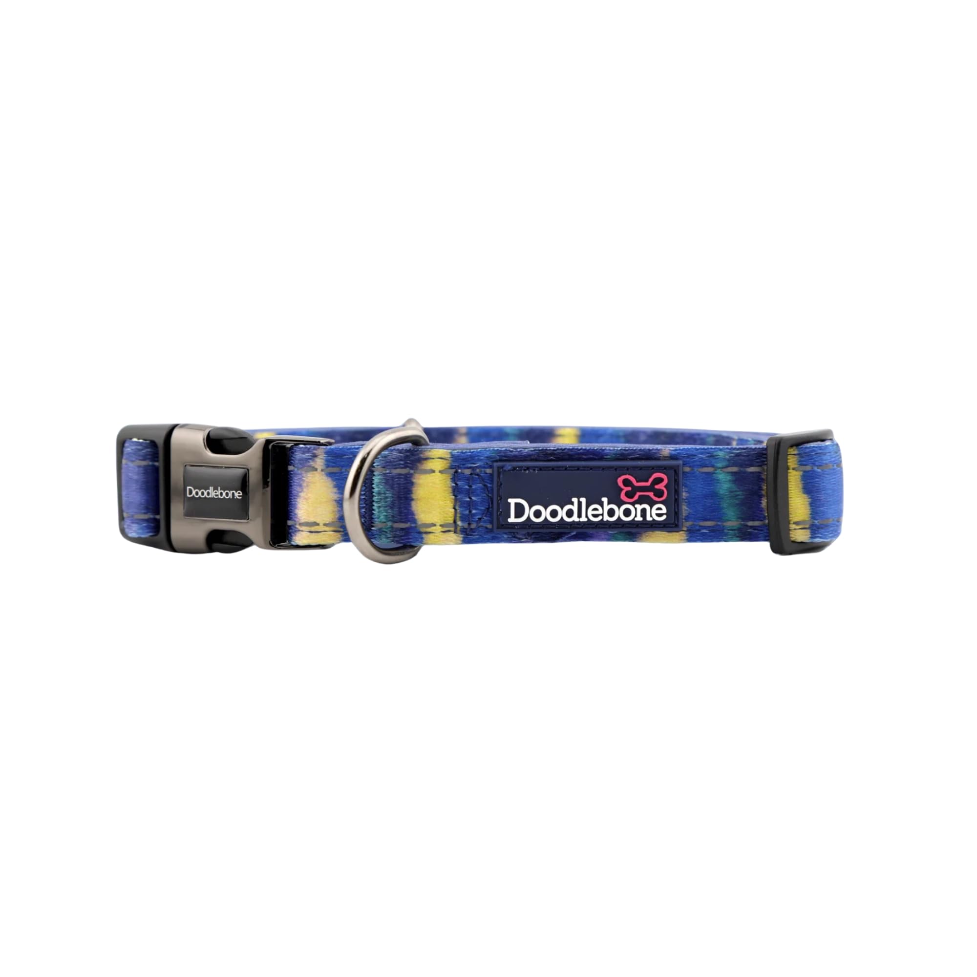 Doodlebone – Padded Dog Collar – Adjustable Breathable Comfort Collar with Reflective Stitching, Strong D Ring & Durable Metal Buckle for Daily Walks – Size 6-11 50–70cm - Terrain — image 1