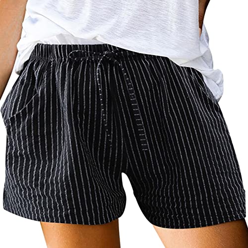 Two Piece Shorts Outfits For Women High Waisted Denim Shorts Women Shorts For Women High Waist Cotton Shorts For Women Casual Swim Shorts Women Flowy Womens Shorts Black Xl #TOP30