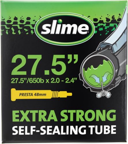 Image of Slime Extra Stong Self-Sealing Tube 27.5 inch x 2.0-2.4 inch Presta (Pack of 5)