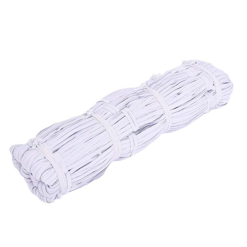 Zngou 4 Pezzi Di Filo Elastico Per Cucire E Arricciare - Bobine Elastiche In Poliestere Nero E Bianco (0,5 Mm X 27 M)