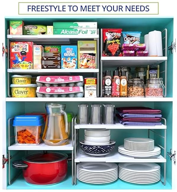 3-Tier Pantry Cabinet Organizers and Storage Kitchen Plastic Wrap Organizer Aluminum Foil Multi-Purpose Use