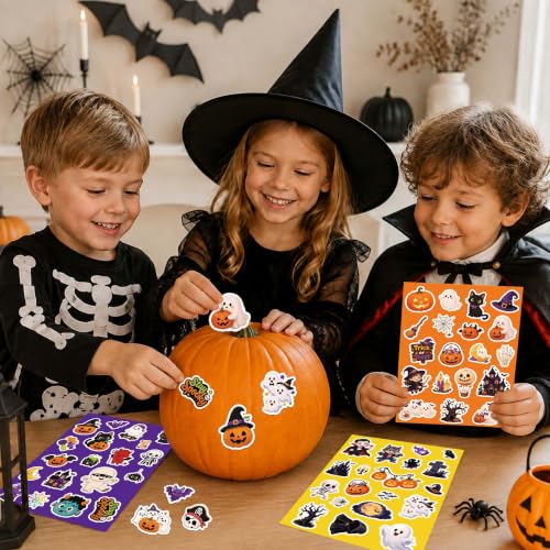 Halloween Stickers - 240 PCS Halloween Party Favors Water Bottle Stickers — view 4