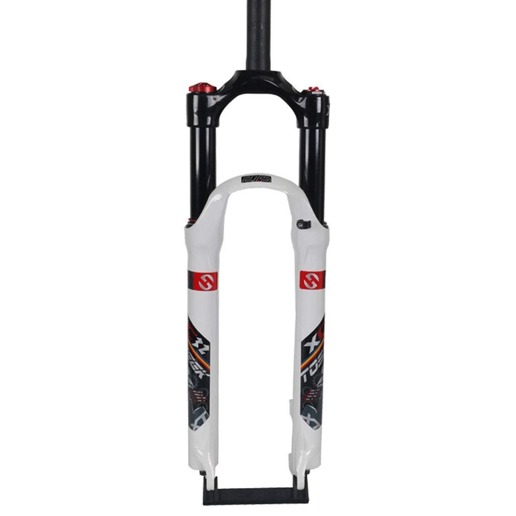 Horquilla de suspensión de Ciclismo de 27,5", Ajuste de amortiguación de Control de Freno de Disco de aleación de Aluminio MTB de 29 Pulgadas, Recorrido de 100 mm de 1-1/8"