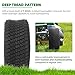 (2-Pack) 16x6.50-8 Tires - 4PR Durable Tubeless, Replacement Lawn Tractor Tires with Deep Ribbed Treads, Rim Not Included
